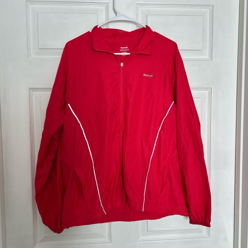 Reebok Vibrant Red Athletic Jacket